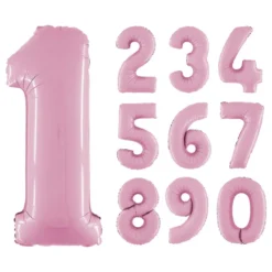 Sifferballong Pastellrosa