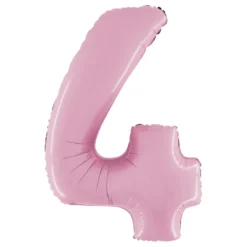 Sifferballong Pastellrosa