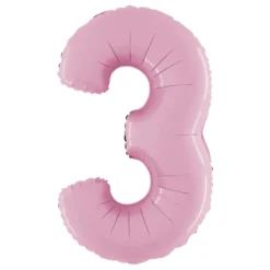 Sifferballong Pastellrosa