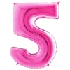 Sifferballong Rosa Metallic