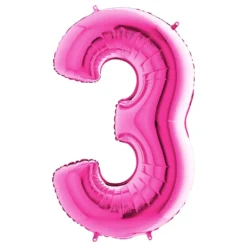 Sifferballong Rosa Metallic