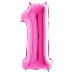 Sifferballong Rosa Metallic