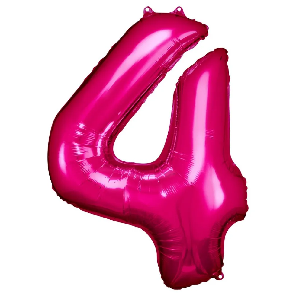 Sifferballong Rosa Metallic