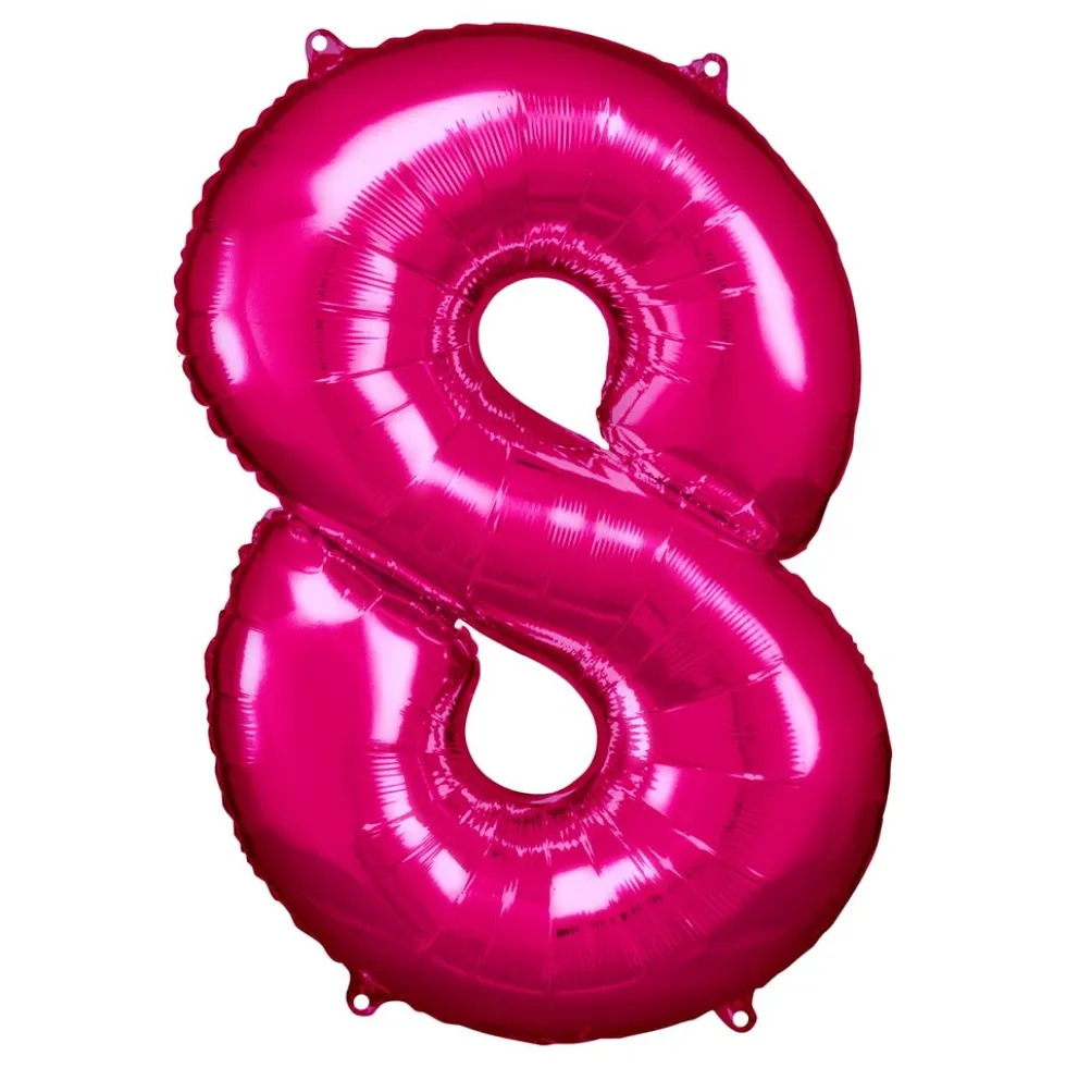 Sifferballong Rosa Metallic