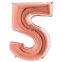 Sifferballong Roséguld Metallic