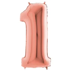Sifferballong Roséguld Metallic