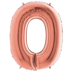 Sifferballong Roséguld Metallic