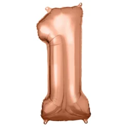 Sifferballong Roséguld Metallic