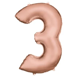 Sifferballong Roséguld Satin