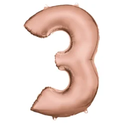 Sifferballong Roséguld Satin