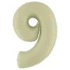 Sifferballong Satin Olive Green