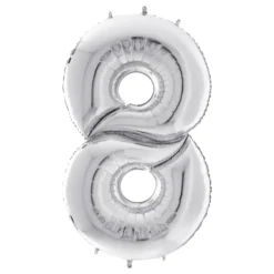 Sifferballong Silver Gigantisk