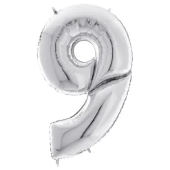 Sifferballong Silver Gigantisk