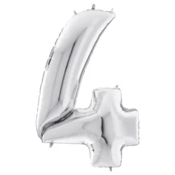 Sifferballong Silver Gigantisk