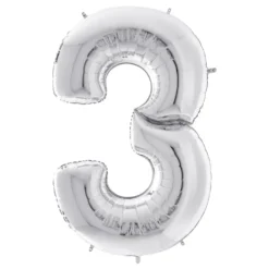 Sifferballong Silver Gigantisk