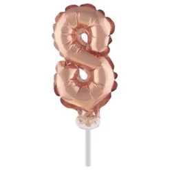 Sifferballong Tårtdekoration Roséguld