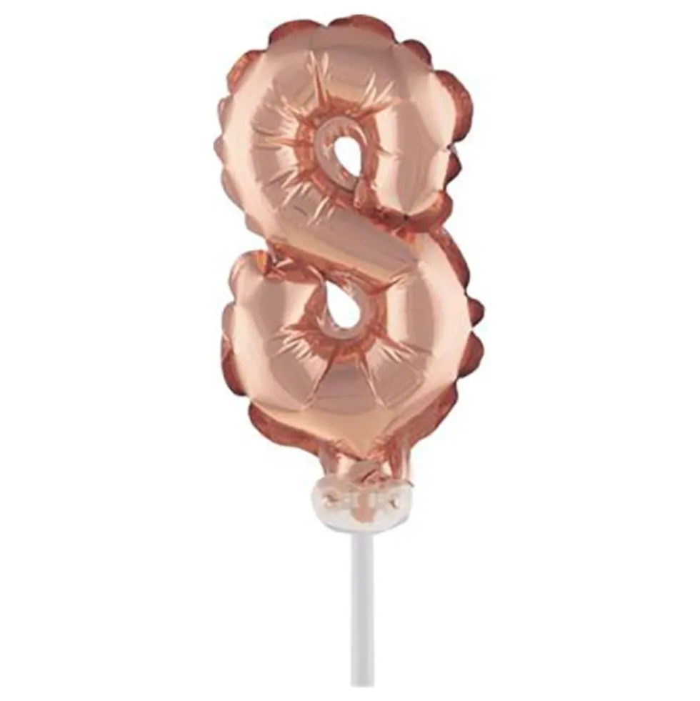Sifferballong Tårtdekoration Roséguld