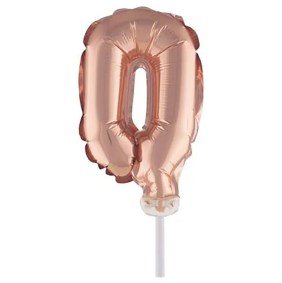 Sifferballong Tårtdekoration Roséguld