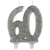 Sifferljus 60 Glitter Silver