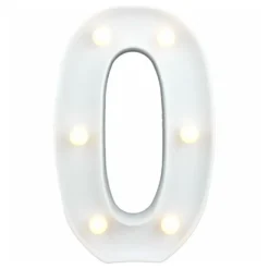 Siffra Vit med LED-Belysning
