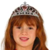 Silver Tiara med Rosa Stenar