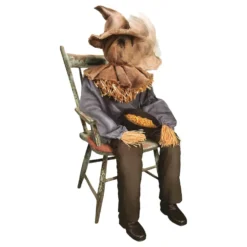 Sittande Fågelskrämma Animerad Prop