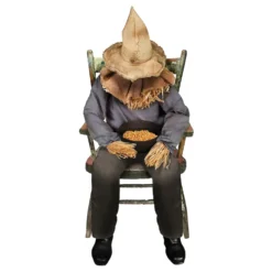 Sittande Fågelskrämma Animerad Prop