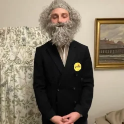 Sjökapten Peruk & Skägg Grå