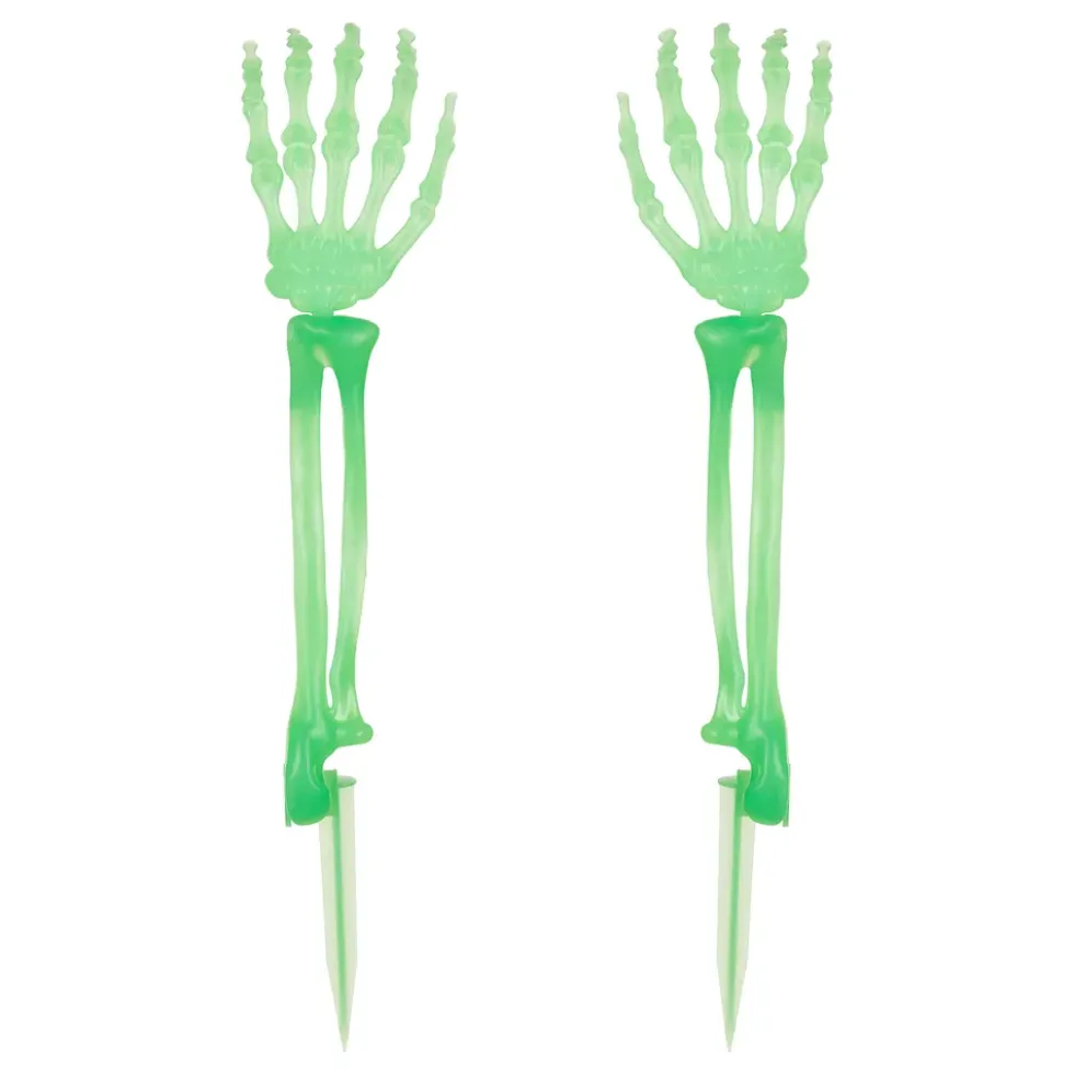 Självlysande Skeletthänder i Marken