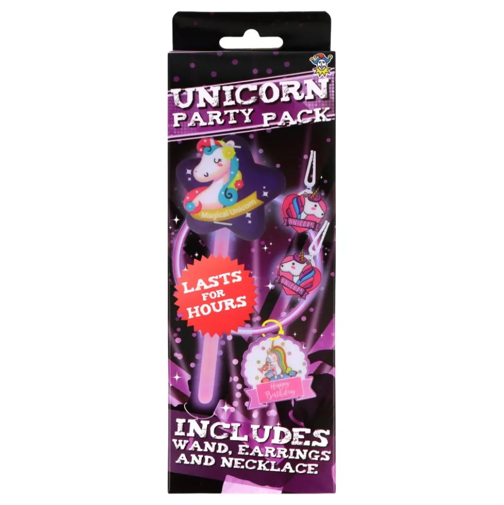 Självlysande Unicorn Party Pack