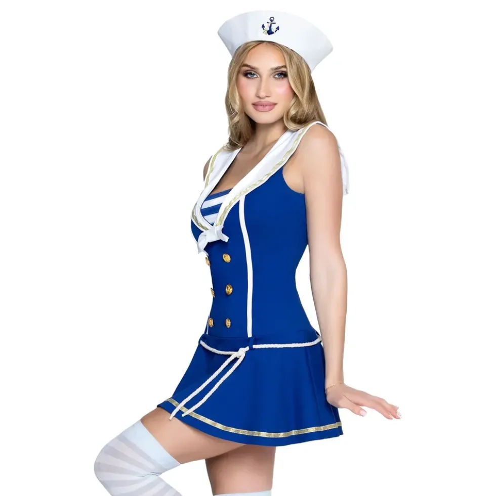 Sjöman Klänning Deluxe Maskeraddräkt