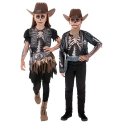 Skelett Cowboy Barn Maskeraddräkt