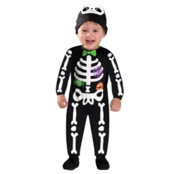 Skelett Jumpsuit Bebis Maskeraddräkt