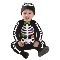 Skelett Jumpsuit Bebis Maskeraddräkt