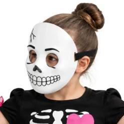 Skelettmask Glow in the Dark för Barn