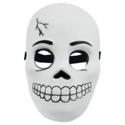 Skelettmask Glow in the Dark för Barn