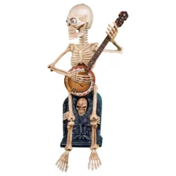 Skelett med Banjo Animerad Prop