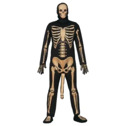 Skelett med Penis Maskeraddräkt