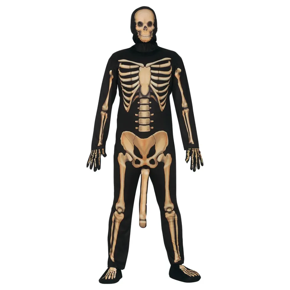 Skelett med Penis Maskeraddräkt