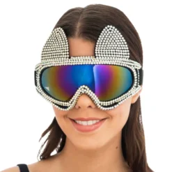 Skidglasögon Katt med Strass