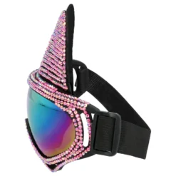 Skidglasögon Katt med Strass Rosa