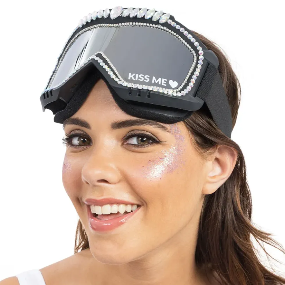 Skidglasögon med Strass Kiss Me