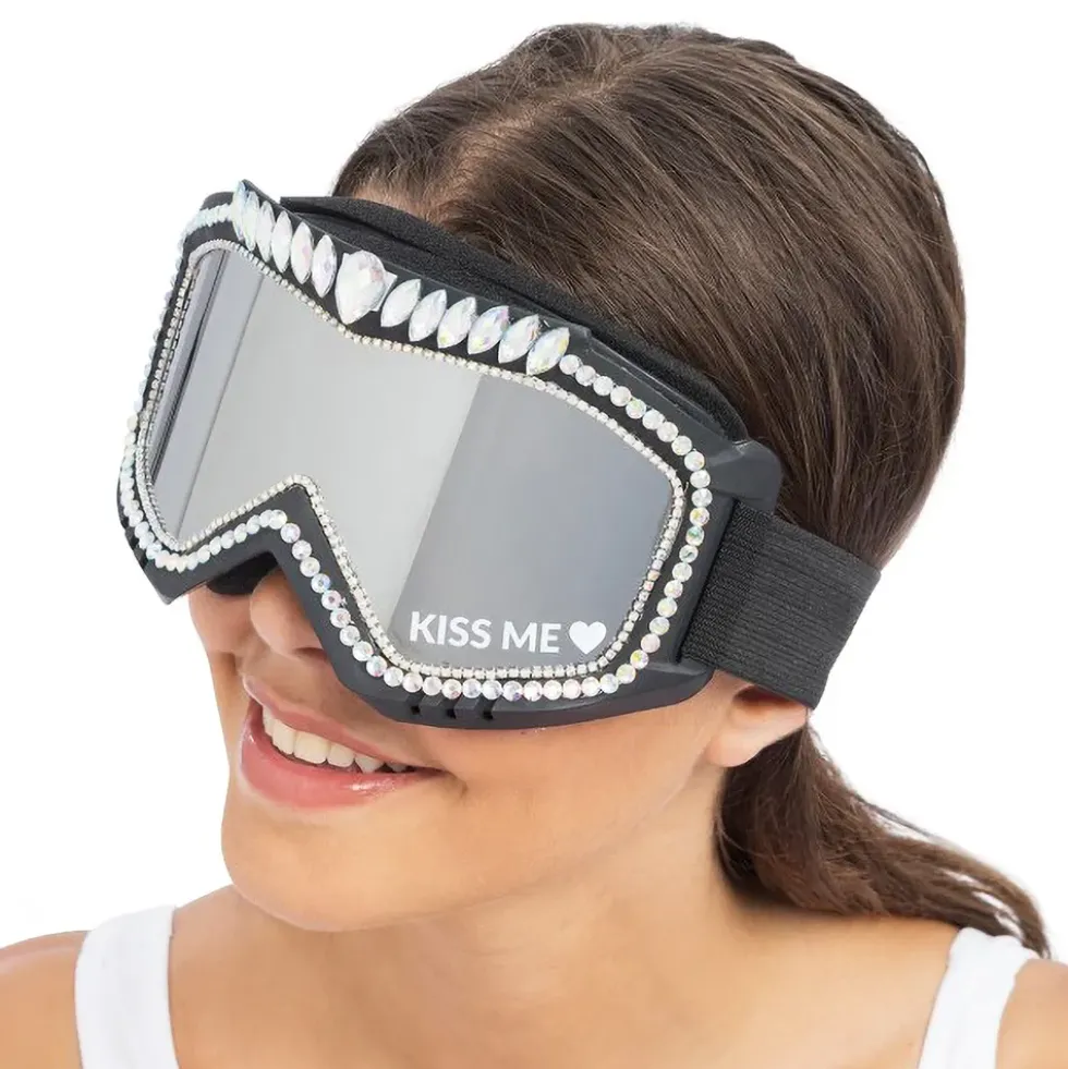Skidglasögon med Strass Kiss Me