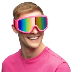 Skidglasögon Neonrosa