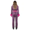 Skidoverall Snake Print med Rosa Fuskpäls Maskeraddräkt