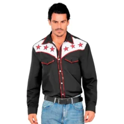 Skjorta Rodeo Cowboy Svart