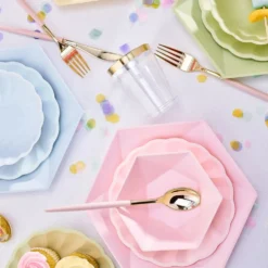 Skålar Hexagonala Vert Decor Blå