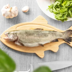 Skärbräda i Bambu Fisk