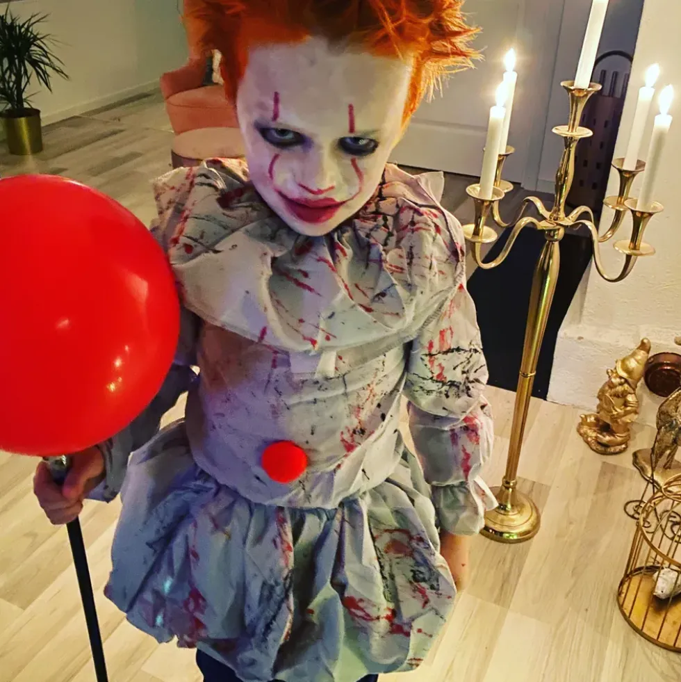 Skräckclown Barn Maskeraddräkt