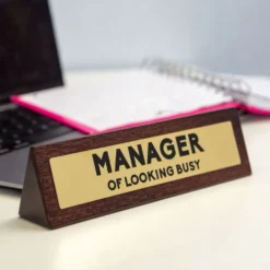 Skrivbordsskylt Manager